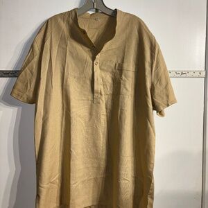 Heavy Linen Dress Tee Shirt
